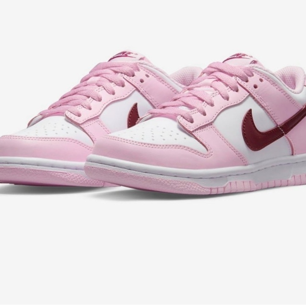 Kid's Nike Dunk Low Pink Foam/Dark Beetroot-White
